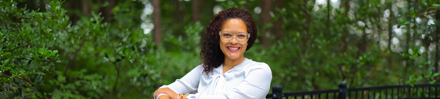 Courtney Chavis, Support Groups Director, smiling for a picture.